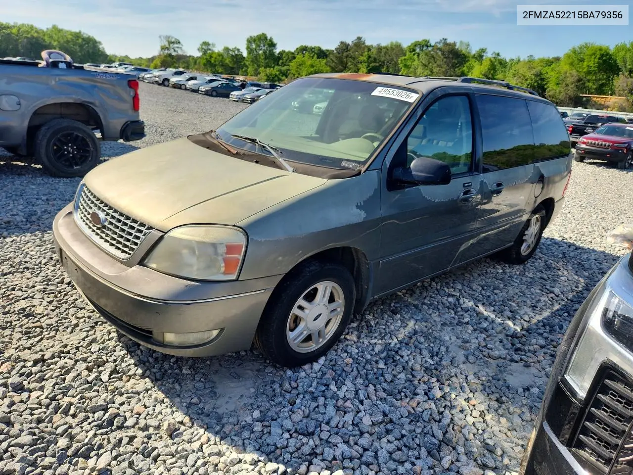 2005 Ford Freestar VIN: 2FMZA52215BA79356 Lot: 49553026