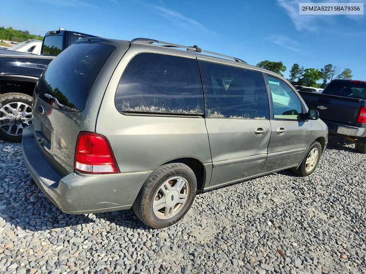 2005 Ford Freestar VIN: 2FMZA52215BA79356 Lot: 49553026
