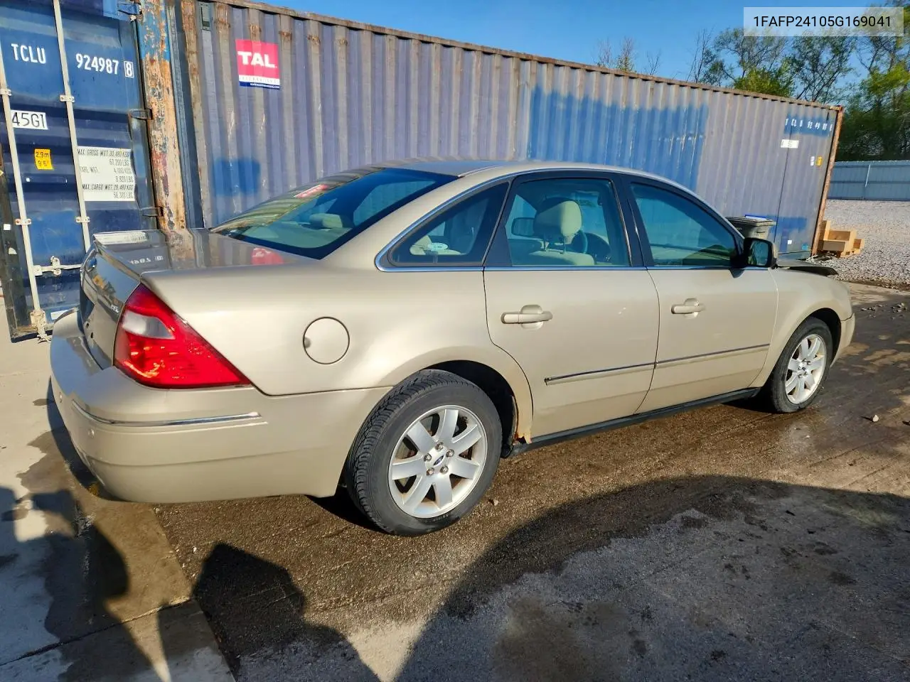 2005 Ford Five Hundred Sel VIN: 1FAFP24105G169041 Lot: 52914846