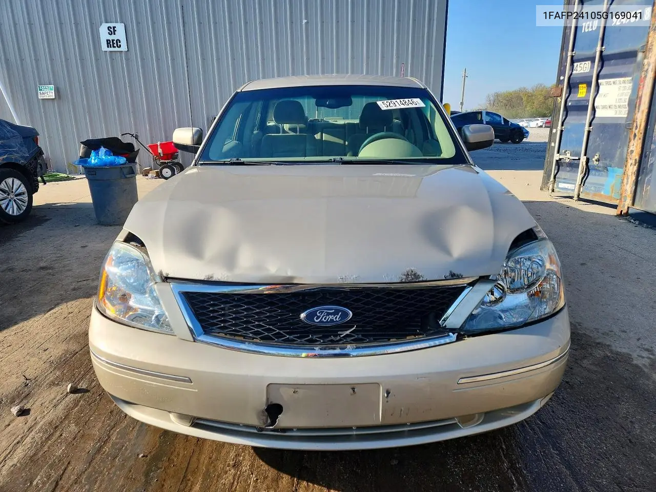 2005 Ford Five Hundred Sel VIN: 1FAFP24105G169041 Lot: 52914846