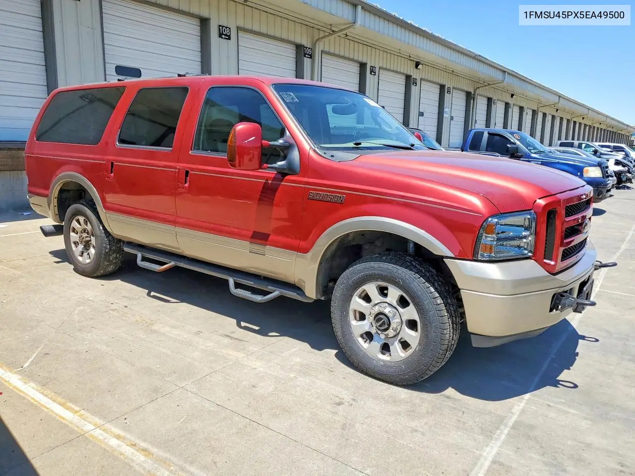 2005 Ford Excursion Eddie Bauer VIN: 1FMSU45PX5EA49500 Lot: 55680356