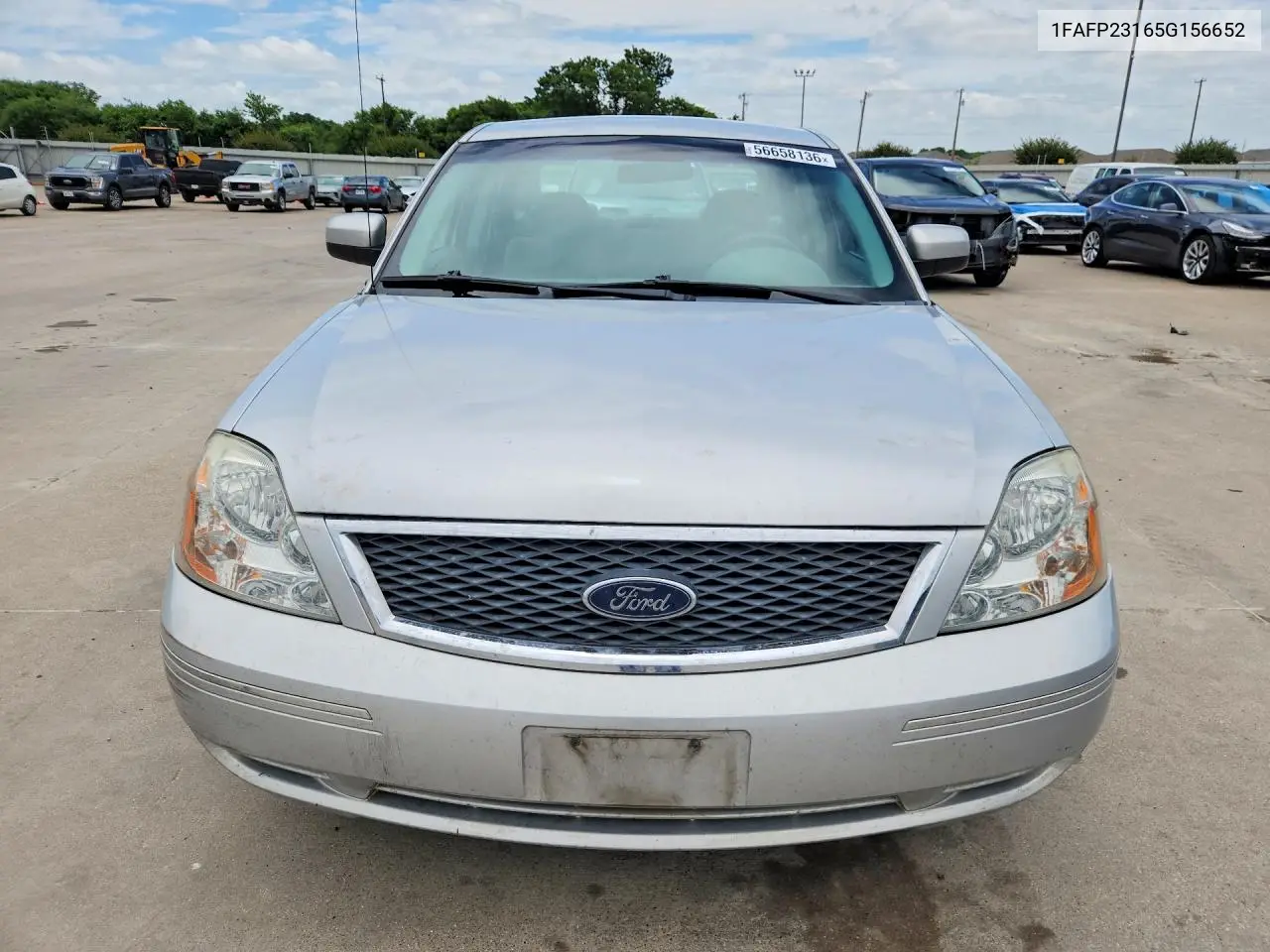 2005 Ford Five Hundred Se VIN: 1FAFP23165G156652 Lot: 56658136