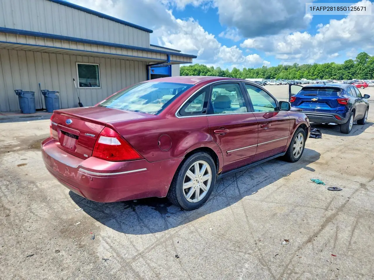 2005 Ford Five Hundred Limited VIN: 1FAFP28185G125671 Lot: 57270356