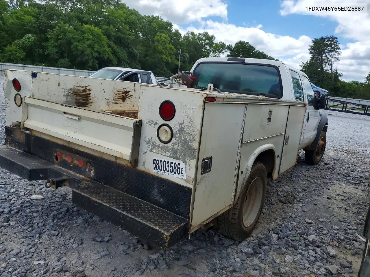 2005 Ford F450 Super Duty VIN: 1FDXW46Y65ED25887 Lot: 58003586