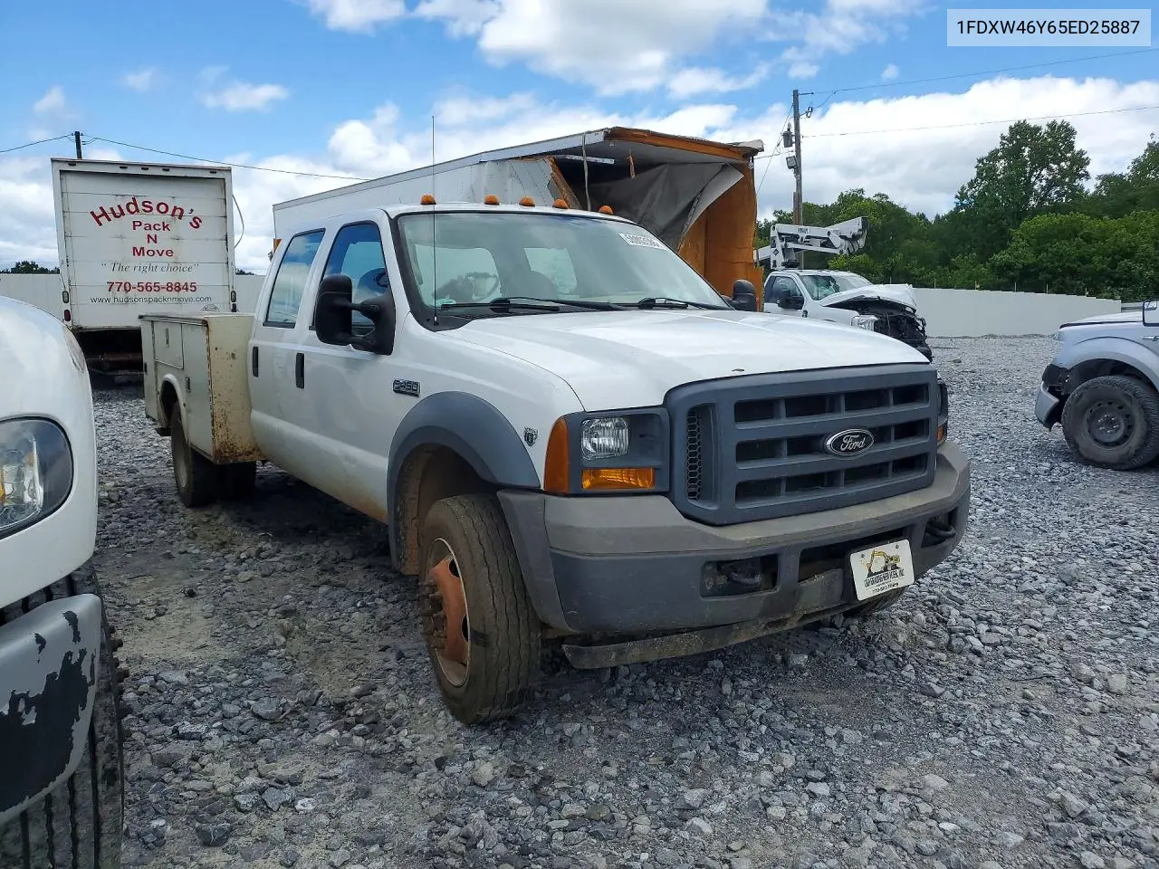 2005 Ford F450 Super Duty VIN: 1FDXW46Y65ED25887 Lot: 58003586
