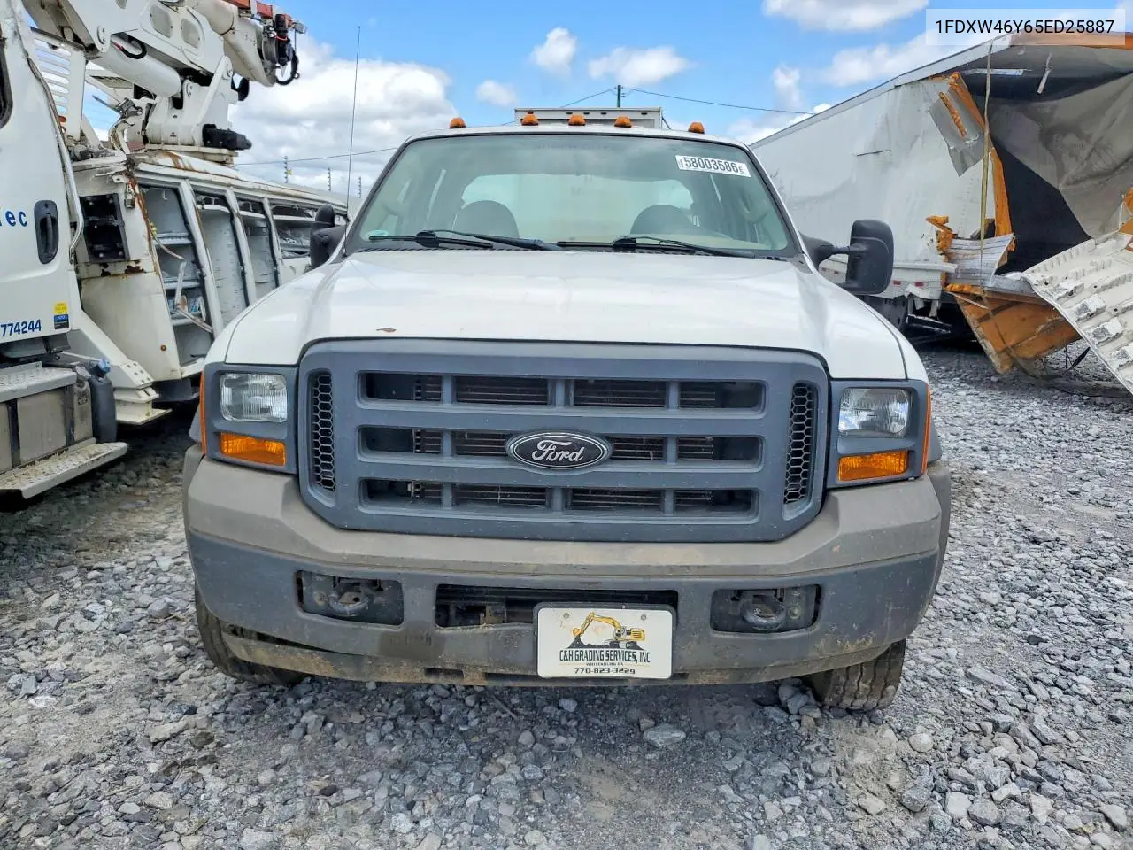 2005 Ford F450 Super Duty VIN: 1FDXW46Y65ED25887 Lot: 58003586