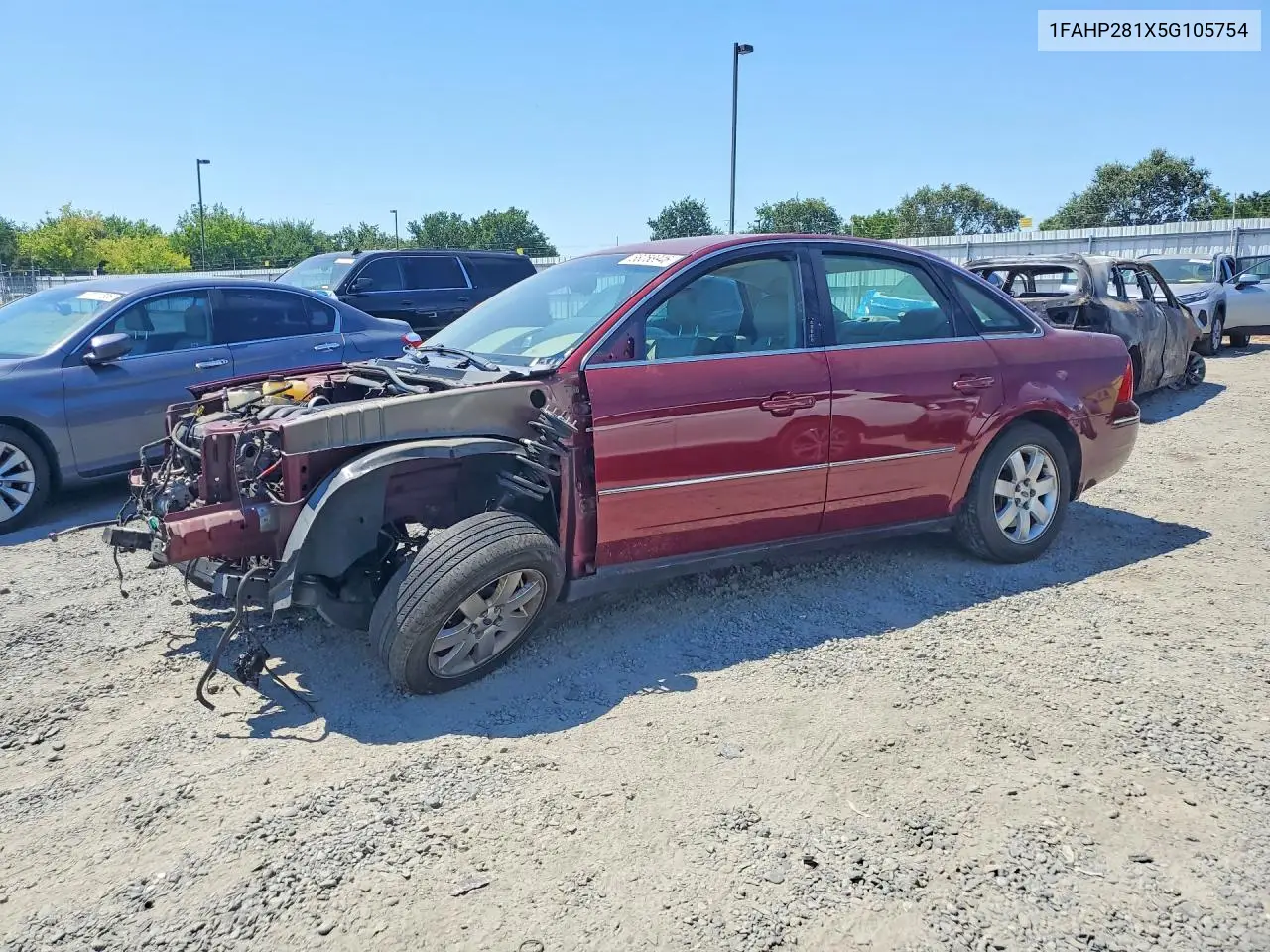 2005 Ford Five Hundred Limited VIN: 1FAHP281X5G105754 Lot: 58058946