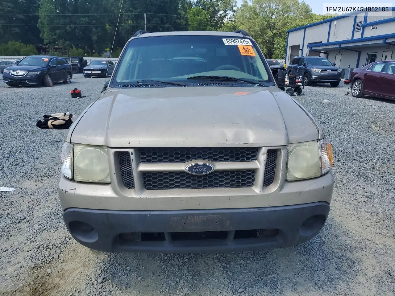2005 Ford Explorer Sport Trac VIN: 1FMZU67K45UB52185 Lot: 85967475