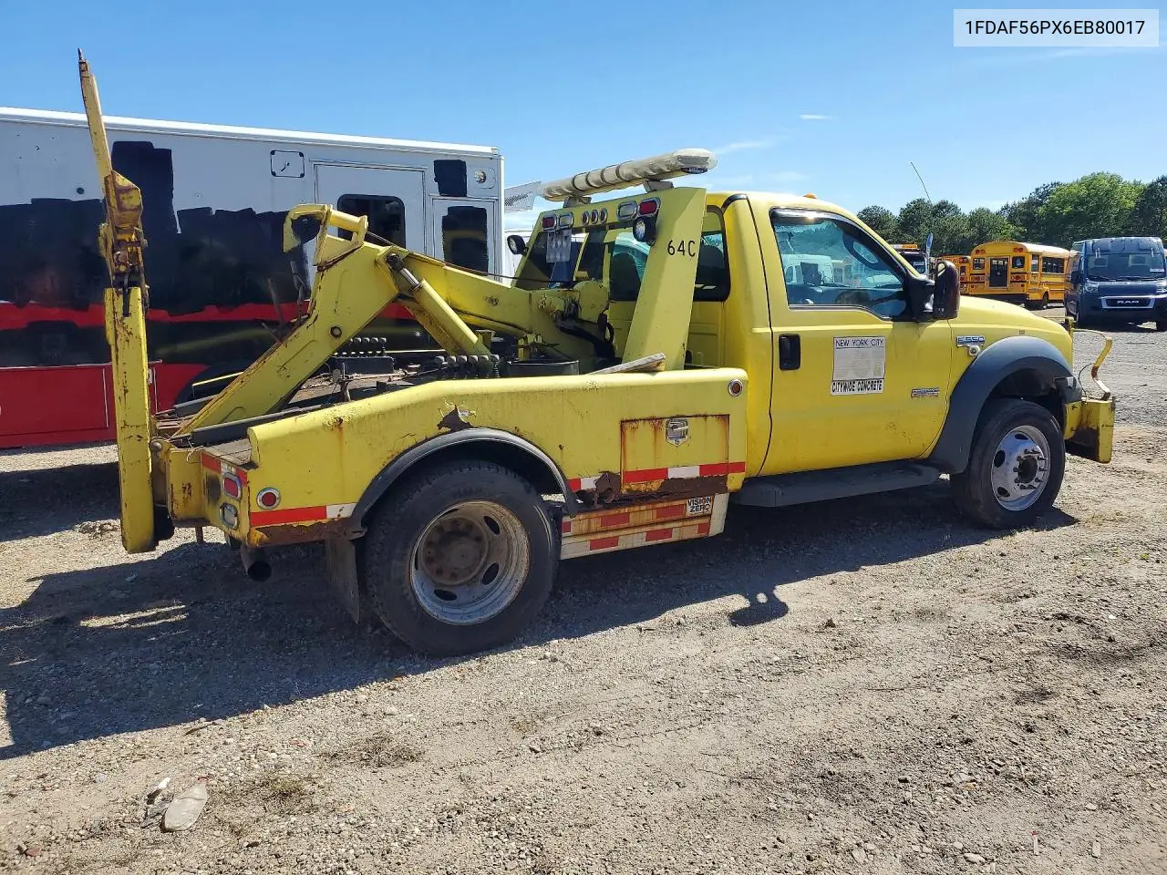2006 Ford F550 Super Duty VIN: 1FDAF56PX6EB80017 Lot: 56958356