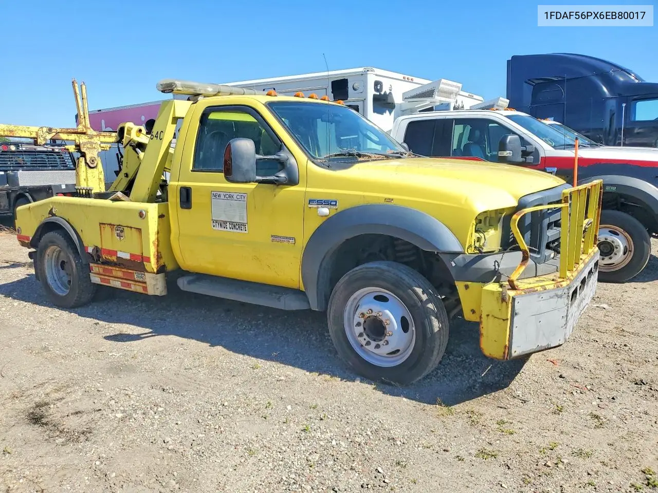 2006 Ford F550 Super Duty VIN: 1FDAF56PX6EB80017 Lot: 56958356