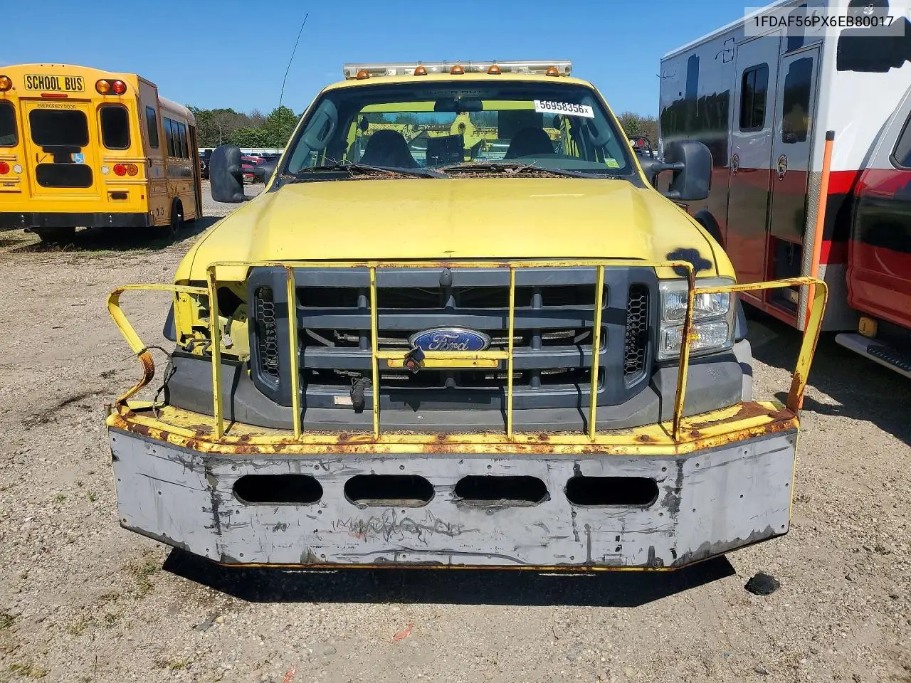 2006 Ford F550 Super Duty VIN: 1FDAF56PX6EB80017 Lot: 56958356