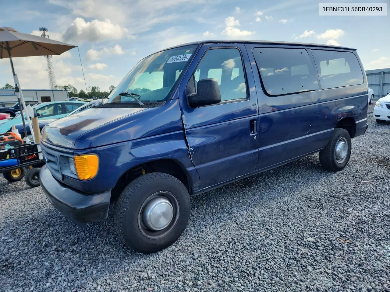 2006 Ford Econoline E350 Super Duty Wagon VIN: 1FBNE31L56DB40293 Lot: 57605706