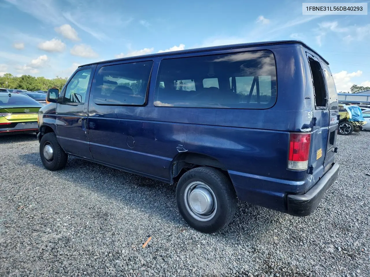 2006 Ford Econoline E350 Super Duty Wagon VIN: 1FBNE31L56DB40293 Lot: 57605706