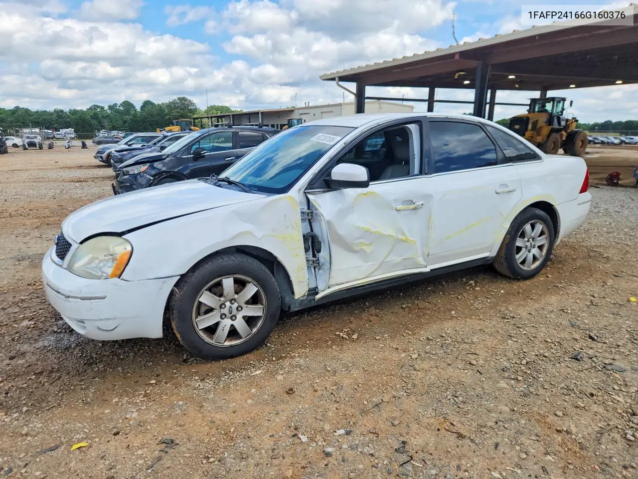 2006 Ford Five Hundred Sel VIN: 1FAFP24166G160376 Lot: 58230106