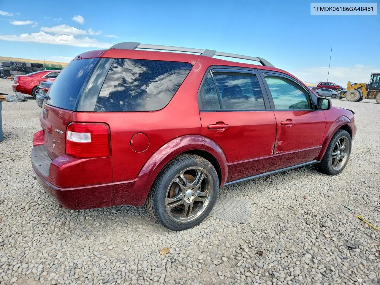 2006 Ford Freestyle Limited VIN: 1FMDK06186GA48451 Lot: 59927126
