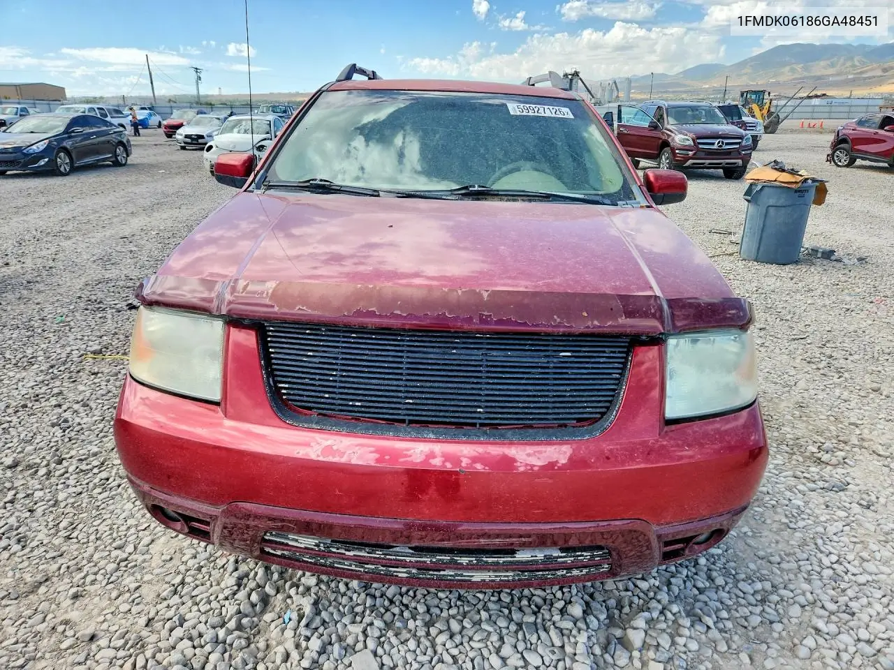 2006 Ford Freestyle Limited VIN: 1FMDK06186GA48451 Lot: 59927126