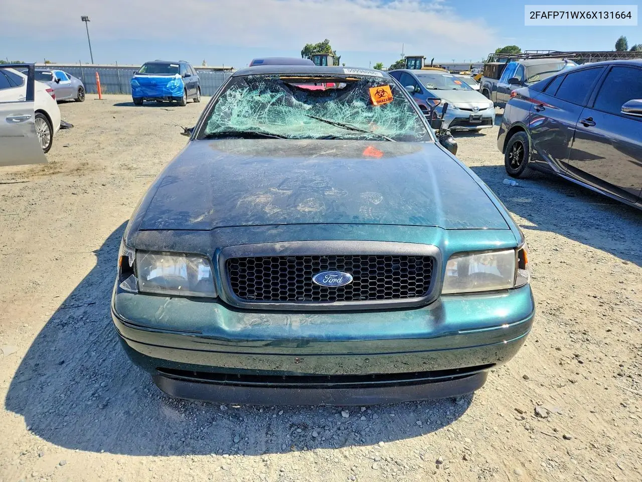 2006 Ford Crown Victoria Police Interceptor VIN: 2FAFP71WX6X131664 Lot: 59998086