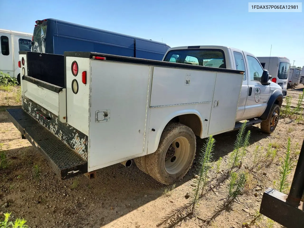 2006 Ford F550 Super Duty VIN: 1FDAX57P06EA12981 Lot: 85985085