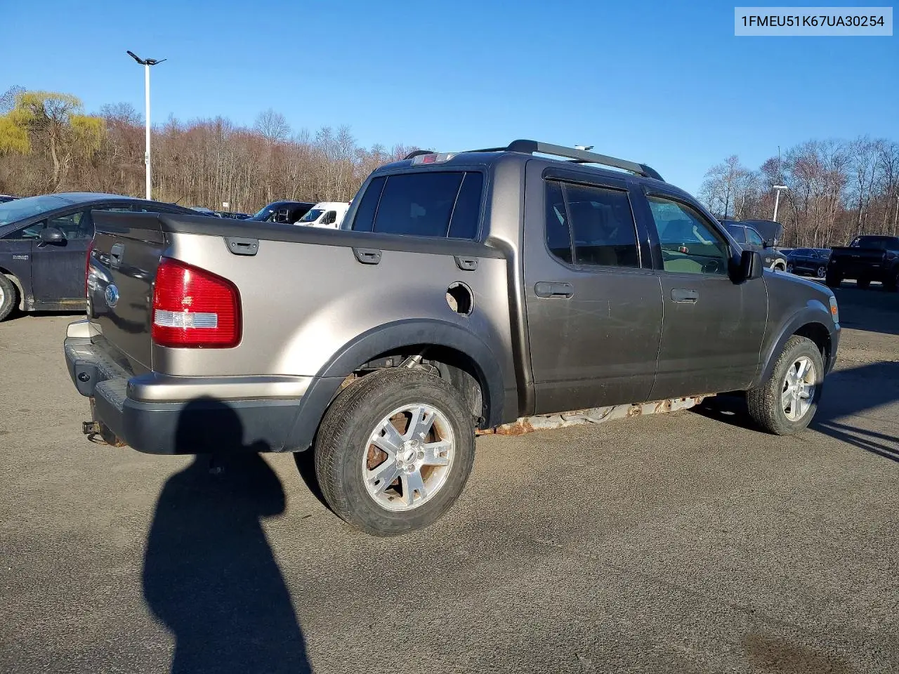 2007 Ford Explorer Sport Trac Xlt VIN: 1FMEU51K67UA30254 Lot: 46665036