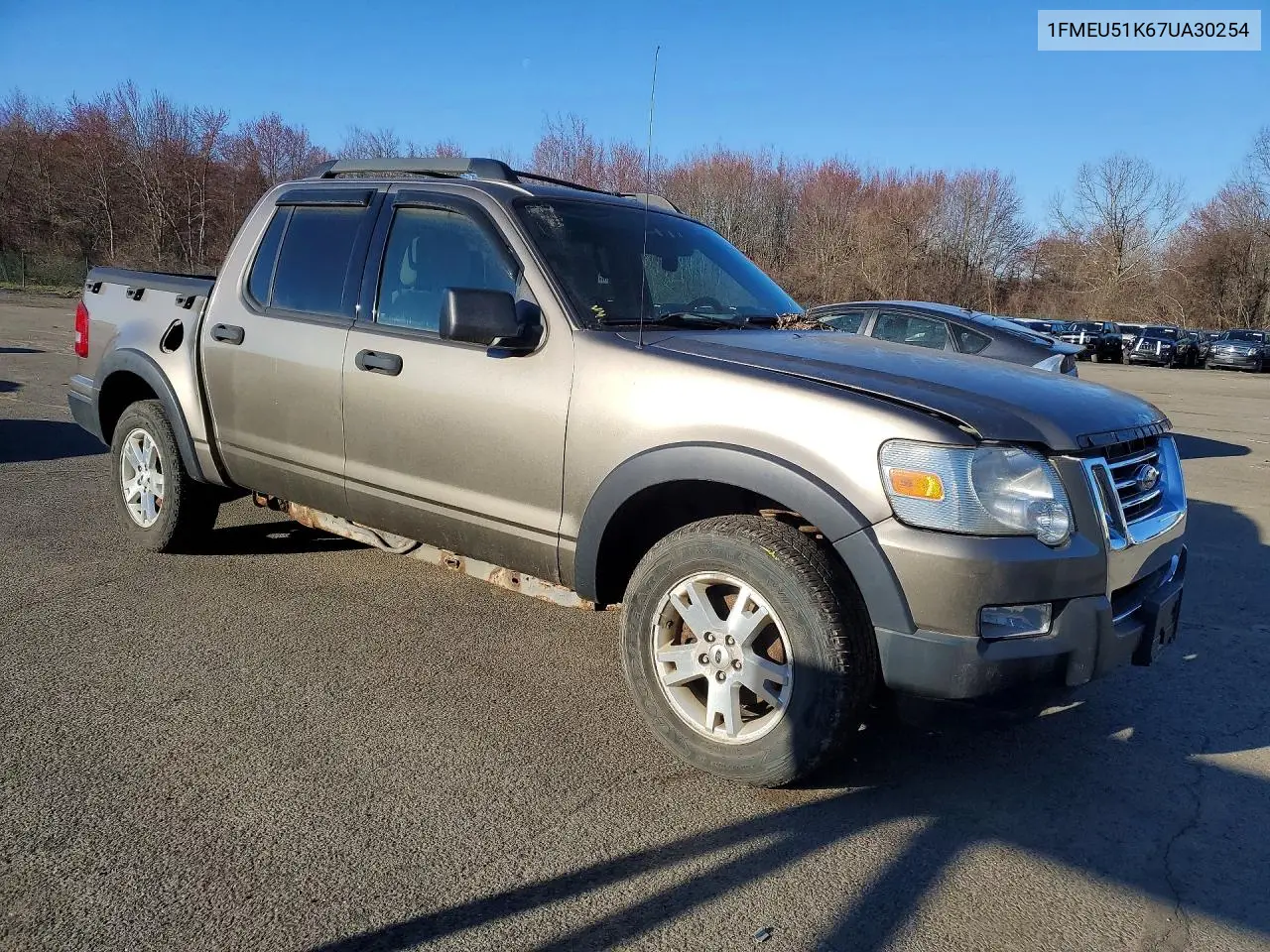2007 Ford Explorer Sport Trac Xlt VIN: 1FMEU51K67UA30254 Lot: 46665036