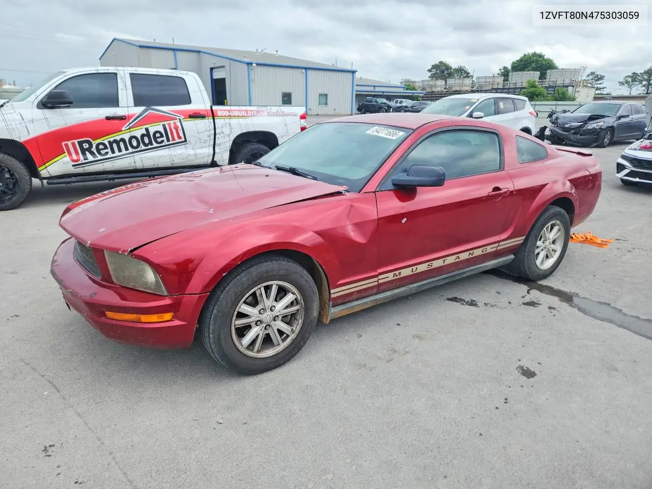 2007 Ford Mustang VIN: 1ZVFT80N475303059 Lot: 54271686