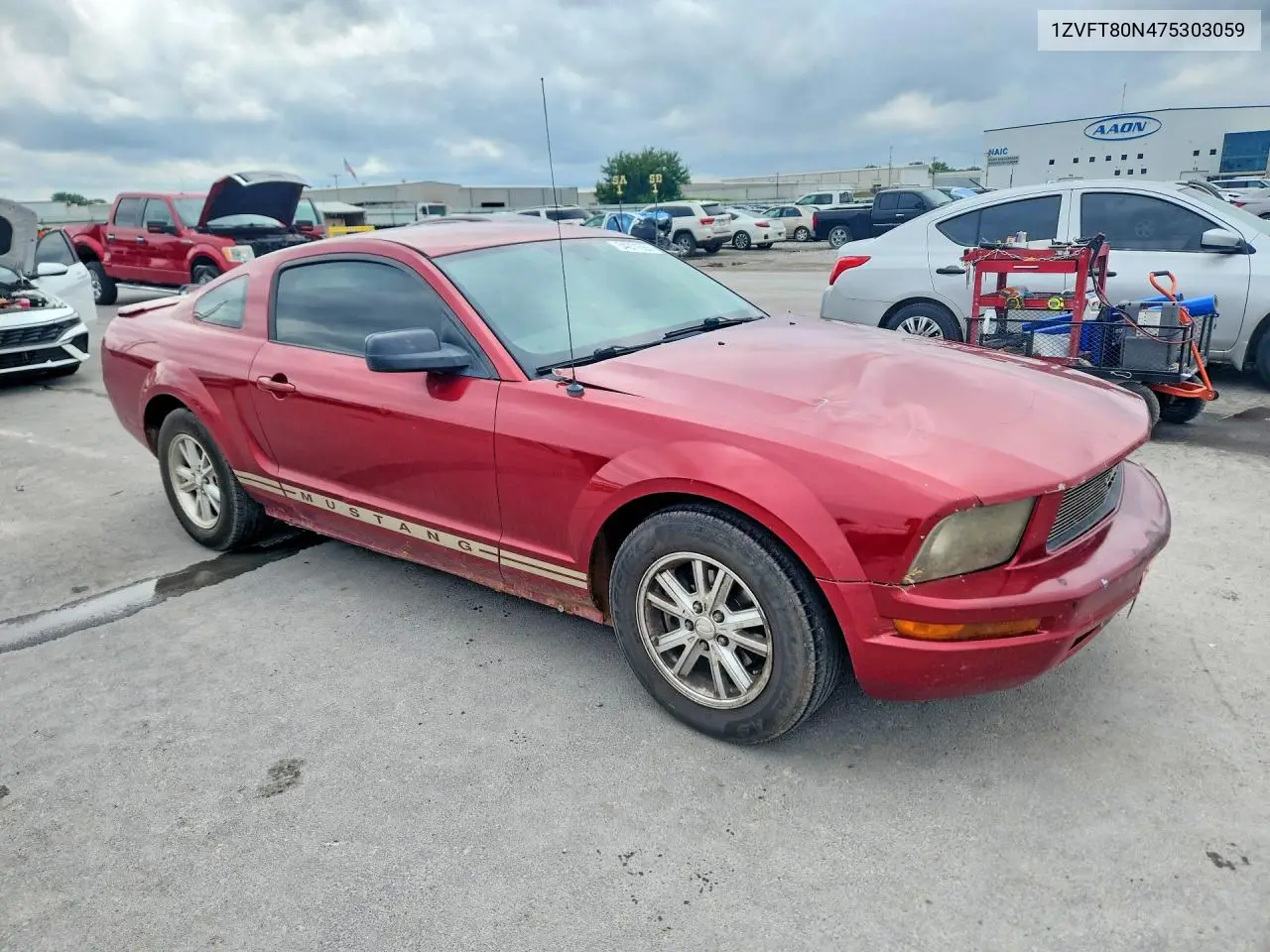 2007 Ford Mustang VIN: 1ZVFT80N475303059 Lot: 54271686