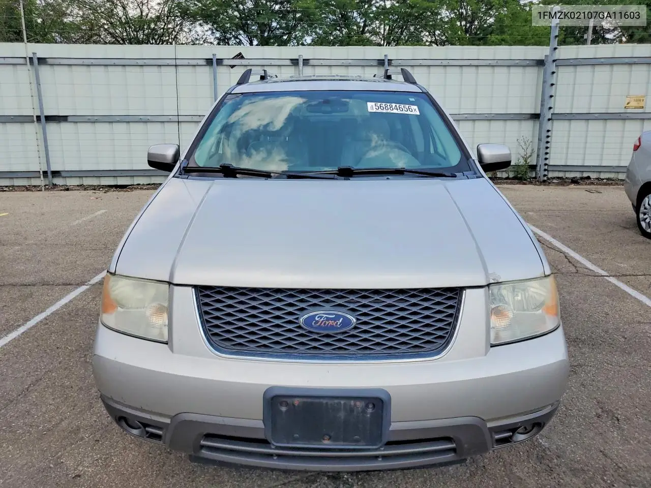 2007 Ford Freestyle Sel VIN: 1FMZK02107GA11603 Lot: 56884656