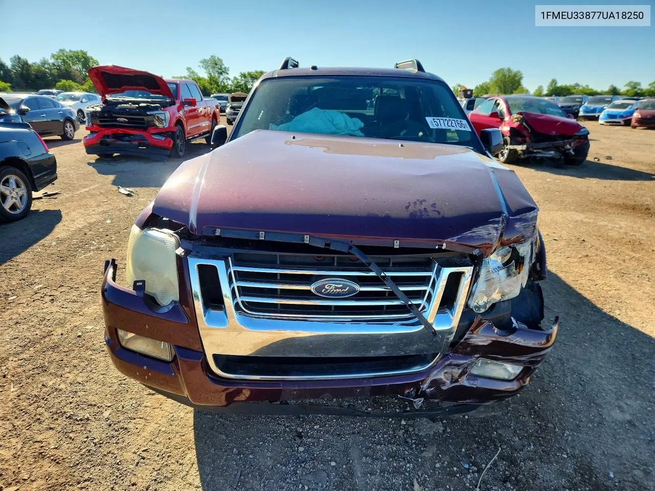2007 Ford Explorer Sport Trac Limited VIN: 1FMEU33877UA18250 Lot: 57722766