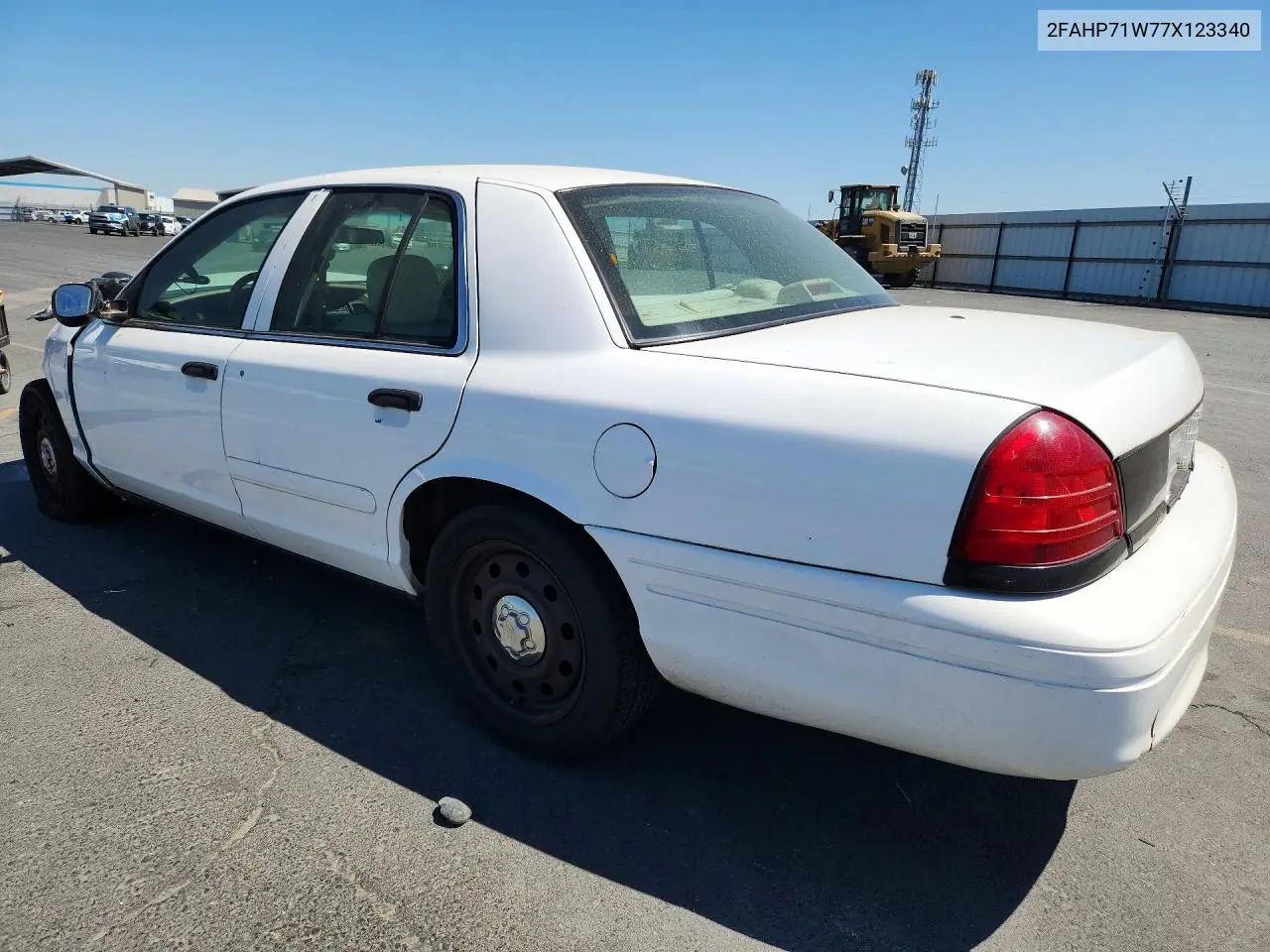 2007 Ford Crown Victoria Police Interceptor VIN: 2FAHP71W77X123340 Lot: 58787446