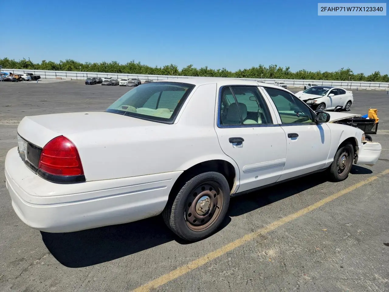 2007 Ford Crown Victoria Police Interceptor VIN: 2FAHP71W77X123340 Lot: 58787446
