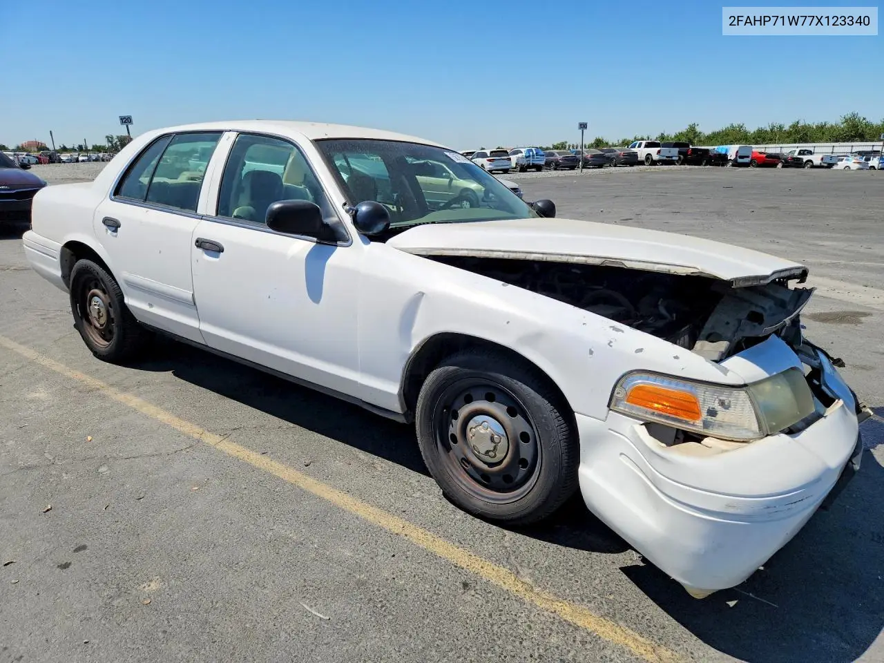 2007 Ford Crown Victoria Police Interceptor VIN: 2FAHP71W77X123340 Lot: 58787446