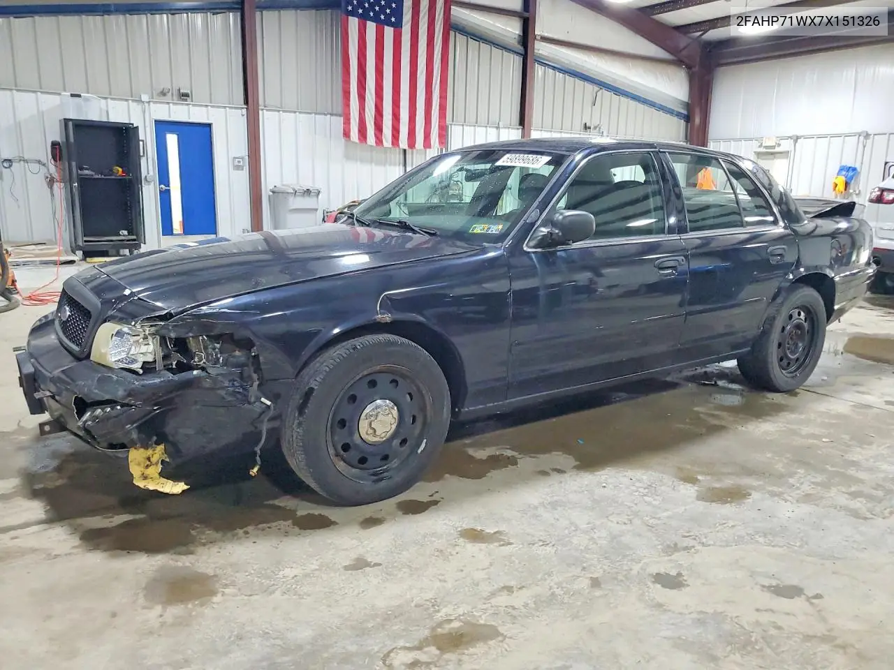 2007 Ford Crown Victoria Police Interceptor VIN: 2FAHP71WX7X151326 Lot: 59899686