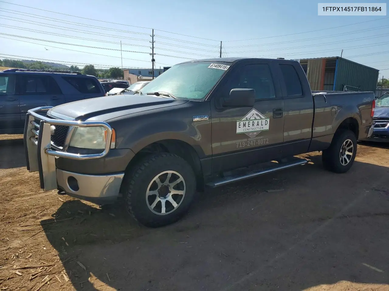 2007 Ford F150 VIN: 1FTPX14517FB11864 Lot: 61409416