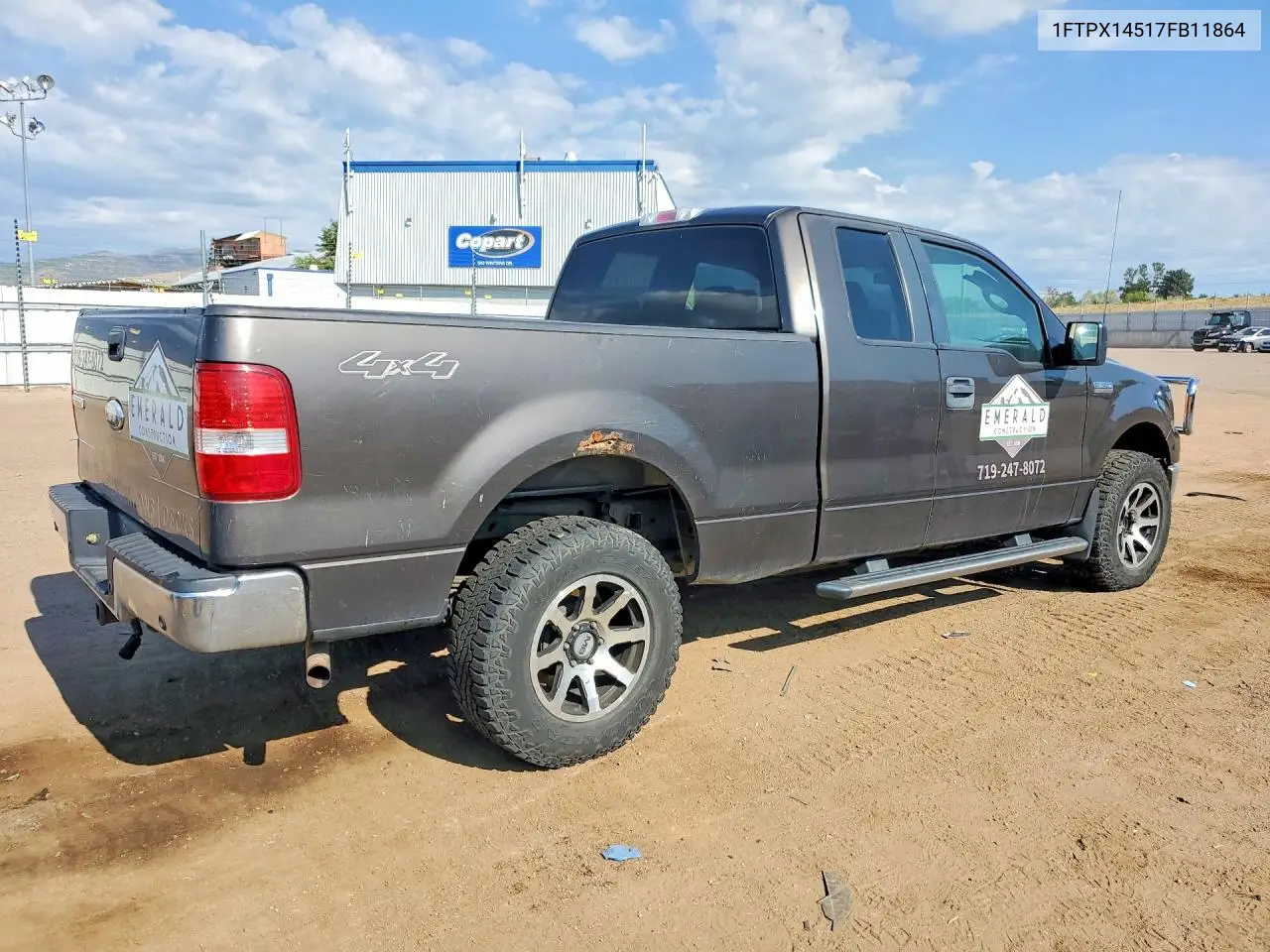 2007 Ford F150 VIN: 1FTPX14517FB11864 Lot: 61409416