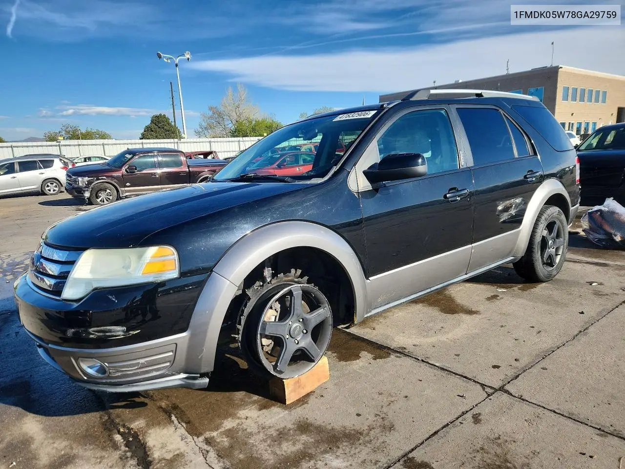 2008 Ford Taurus X Sel VIN: 1FMDK05W78GA29759 Lot: 47832906