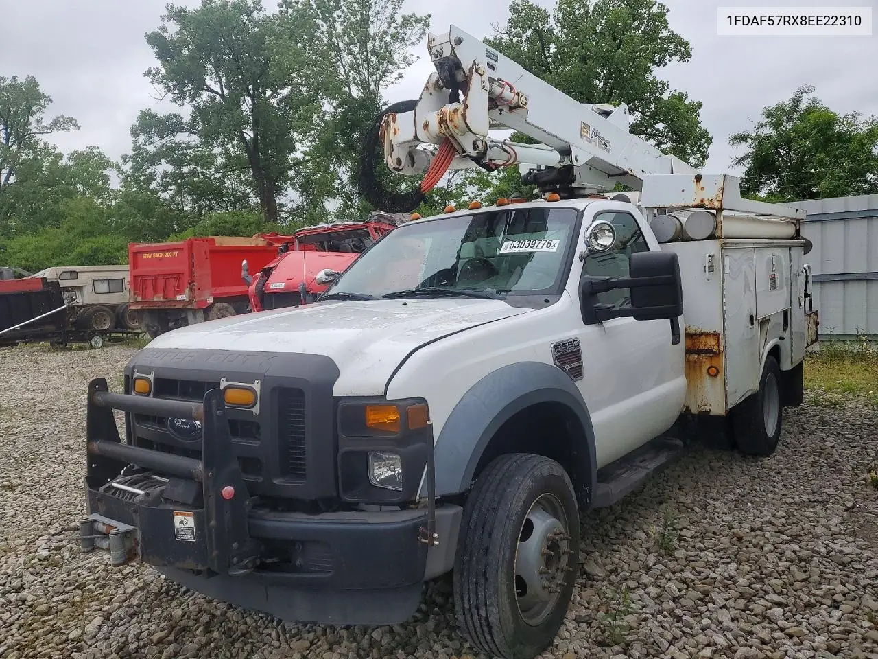 2008 Ford F550 Super Duty VIN: 1FDAF57RX8EE22310 Lot: 53039776