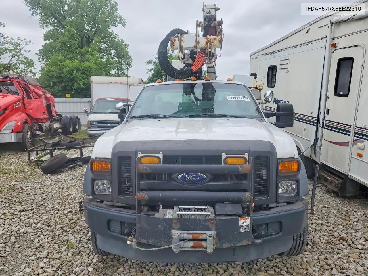 2008 Ford F550 Super Duty VIN: 1FDAF57RX8EE22310 Lot: 53039776