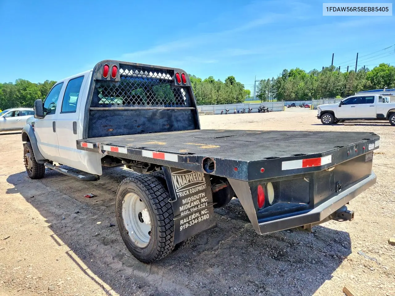 2008 Ford F550 Super Duty VIN: 1FDAW56R58EB85405 Lot: 55434916
