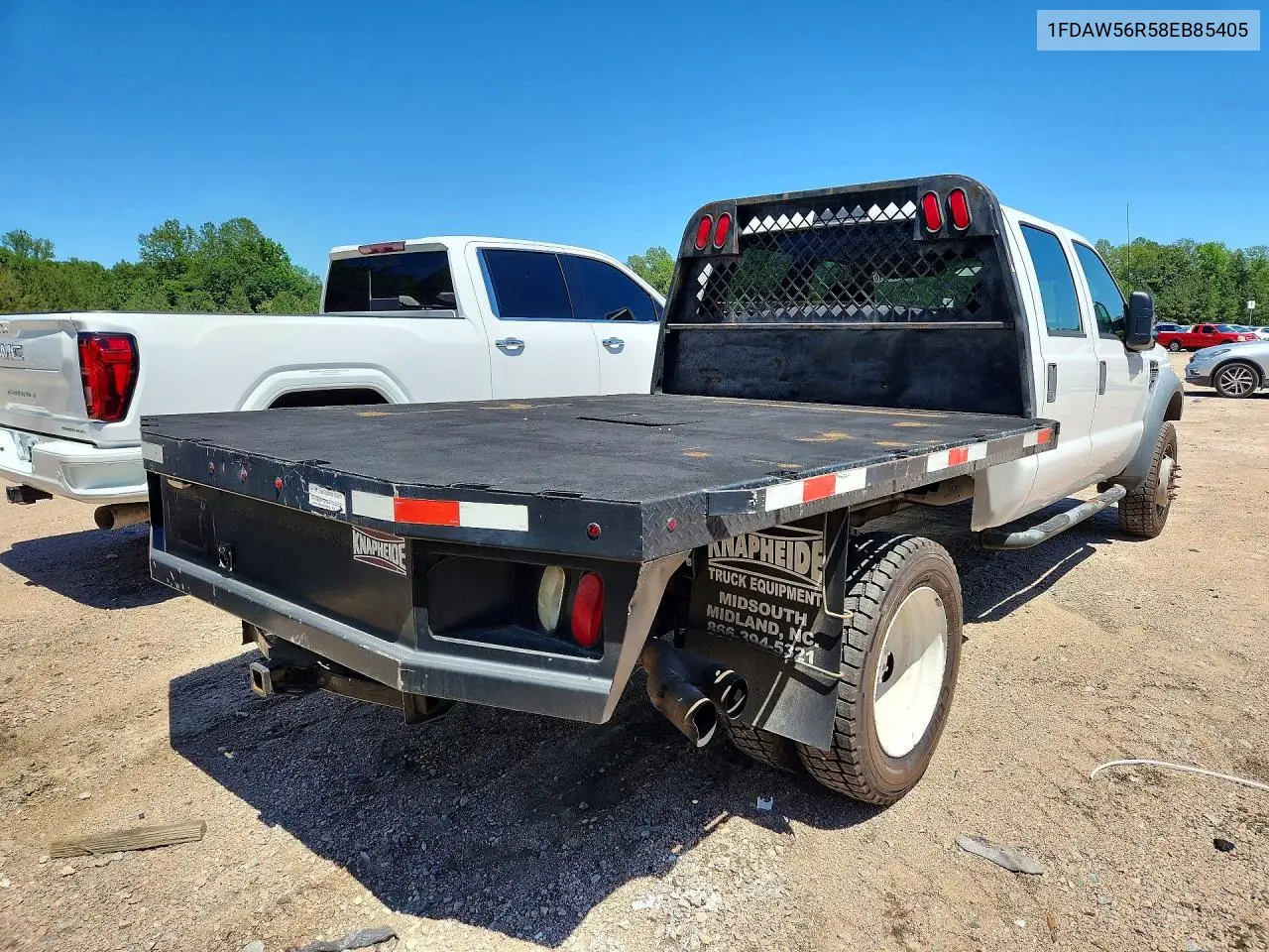 2008 Ford F550 Super Duty VIN: 1FDAW56R58EB85405 Lot: 55434916