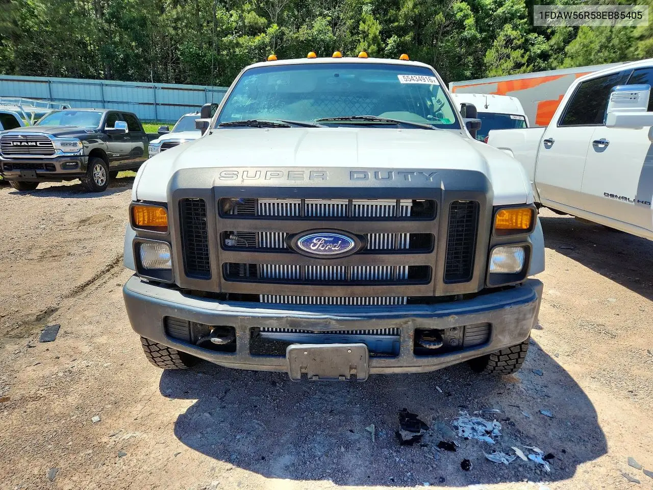 2008 Ford F550 Super Duty VIN: 1FDAW56R58EB85405 Lot: 55434916
