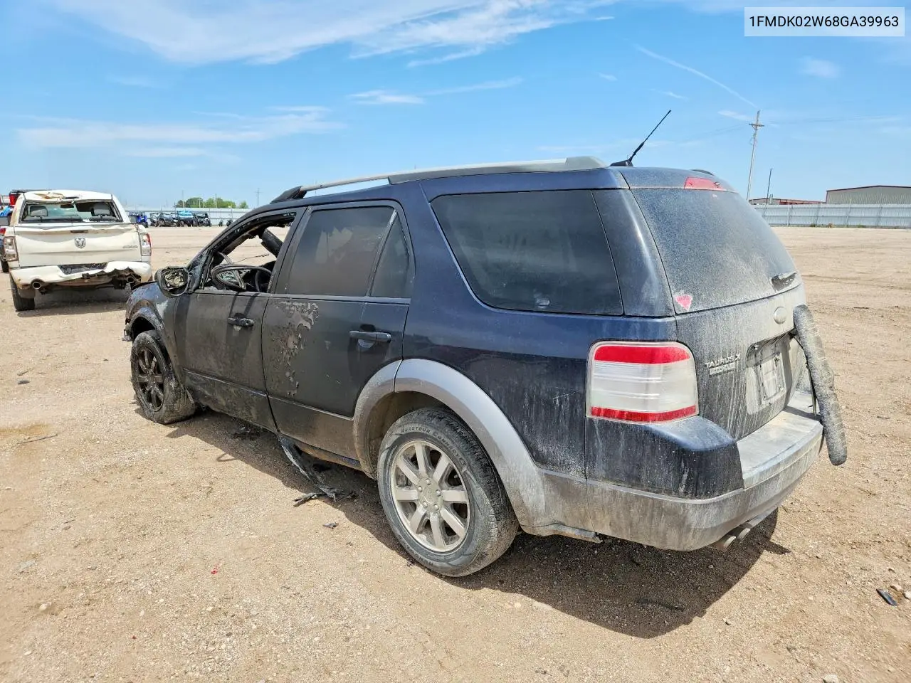 2008 Ford Taurus X Sel VIN: 1FMDK02W68GA39963 Lot: 55627426