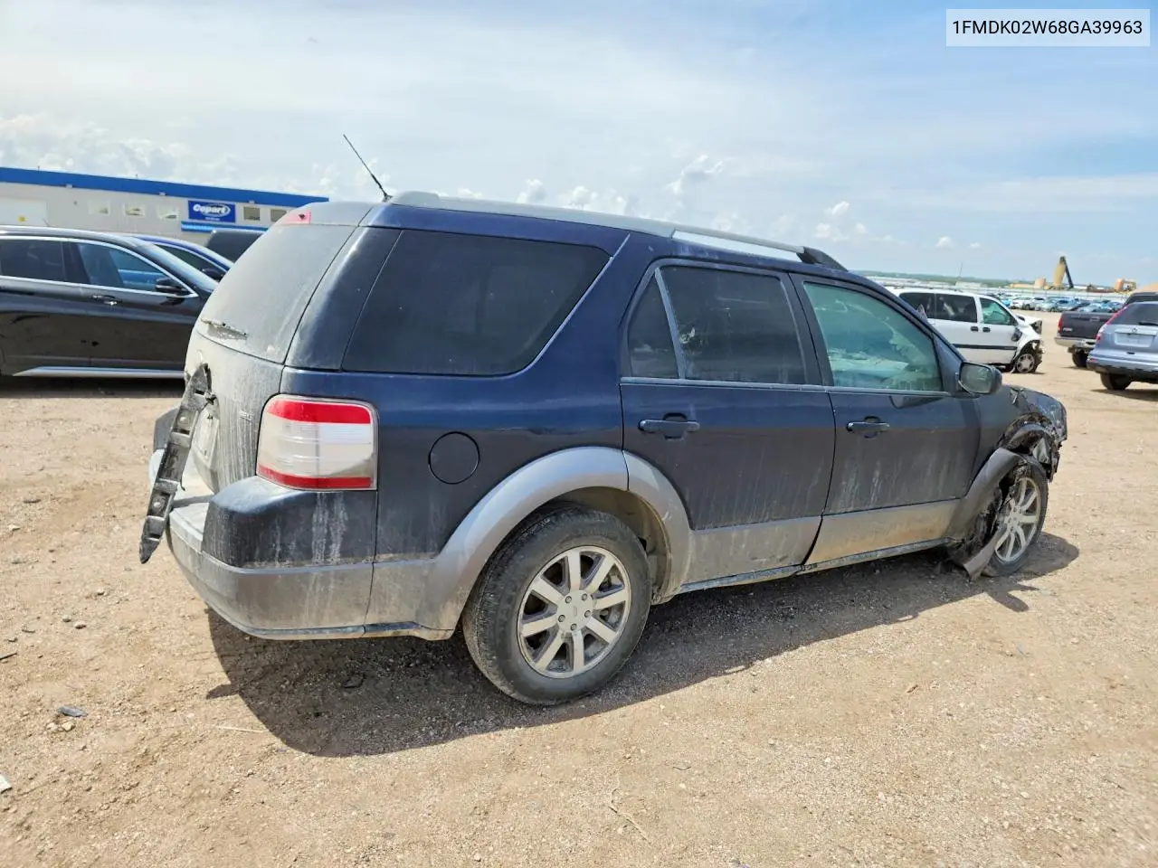 2008 Ford Taurus X Sel VIN: 1FMDK02W68GA39963 Lot: 55627426