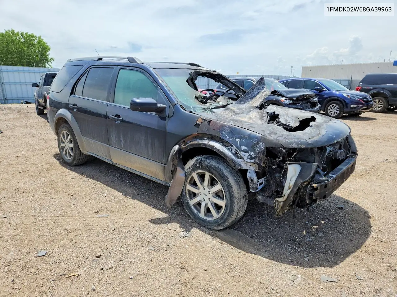 2008 Ford Taurus X Sel VIN: 1FMDK02W68GA39963 Lot: 55627426