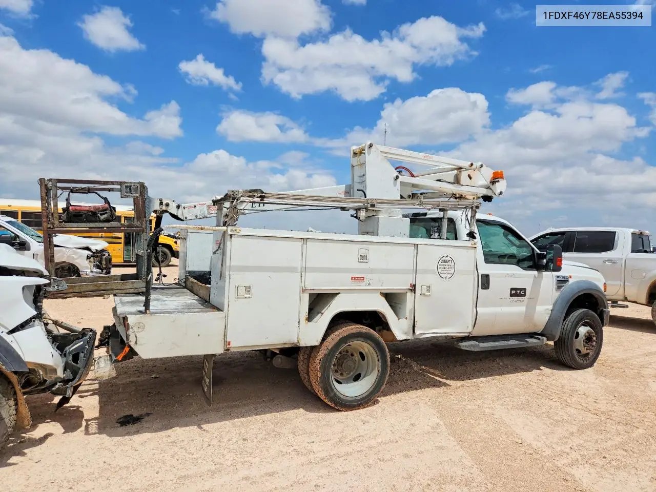 2008 Ford F450 Super Duty Cable Placer Bucket Truck VIN: 1FDXF46Y78EA55394 Lot: 55802736