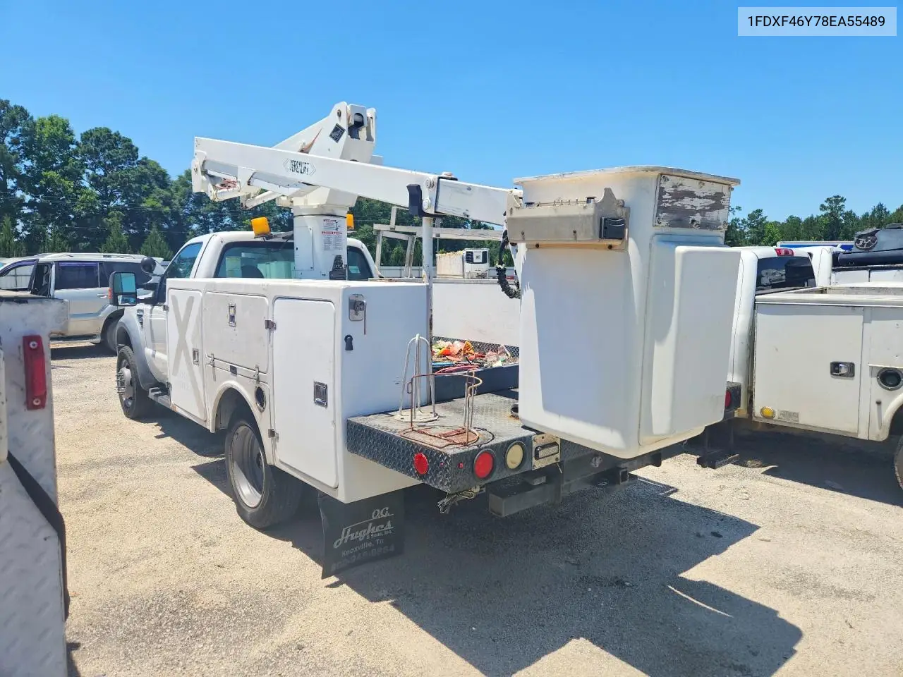 2008 Ford F450 Super Duty Bucket Truck VIN: 1FDXF46Y78EA55489 Lot: 56323236