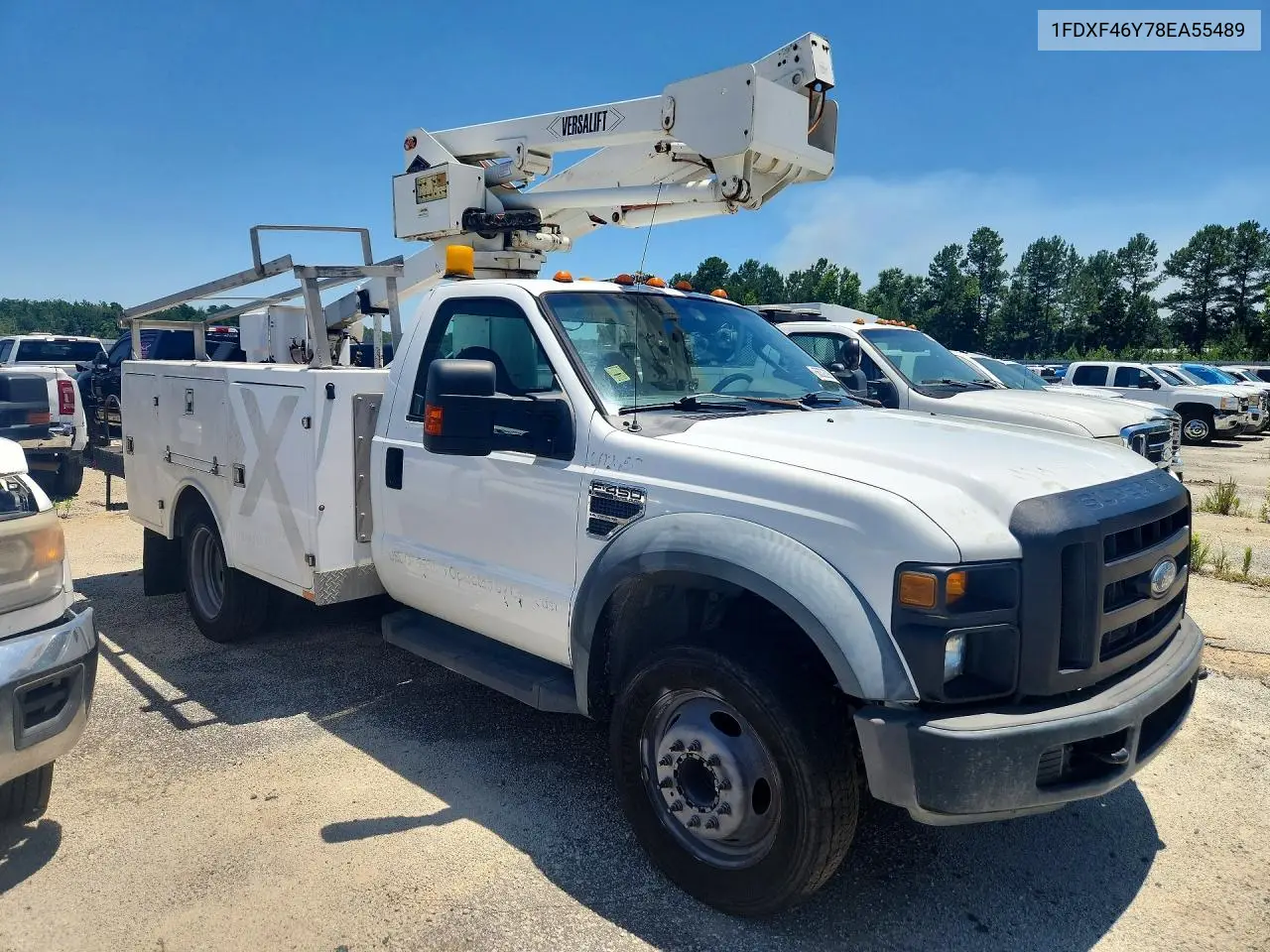 2008 Ford F450 Super Duty Bucket Truck VIN: 1FDXF46Y78EA55489 Lot: 56323236