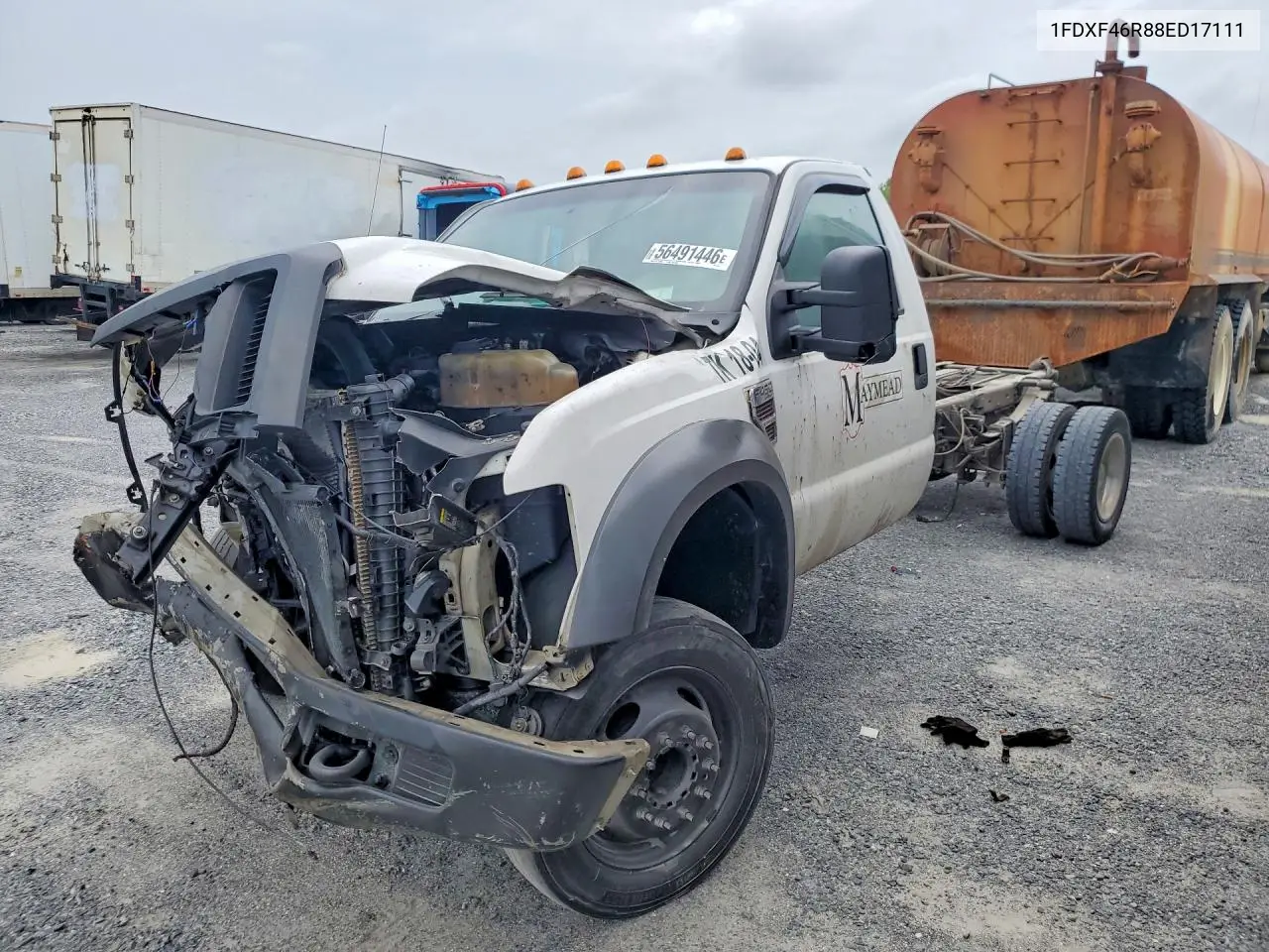 2008 Ford F450 Super Duty VIN: 1FDXF46R88ED17111 Lot: 56491446