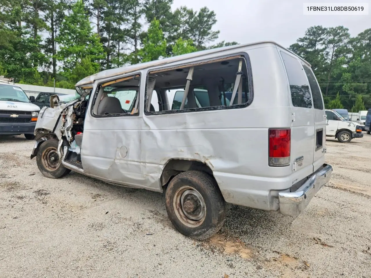 2008 Ford Econoline E350 Super Duty Wagon VIN: 1FBNE31L08DB50619 Lot: 56512816