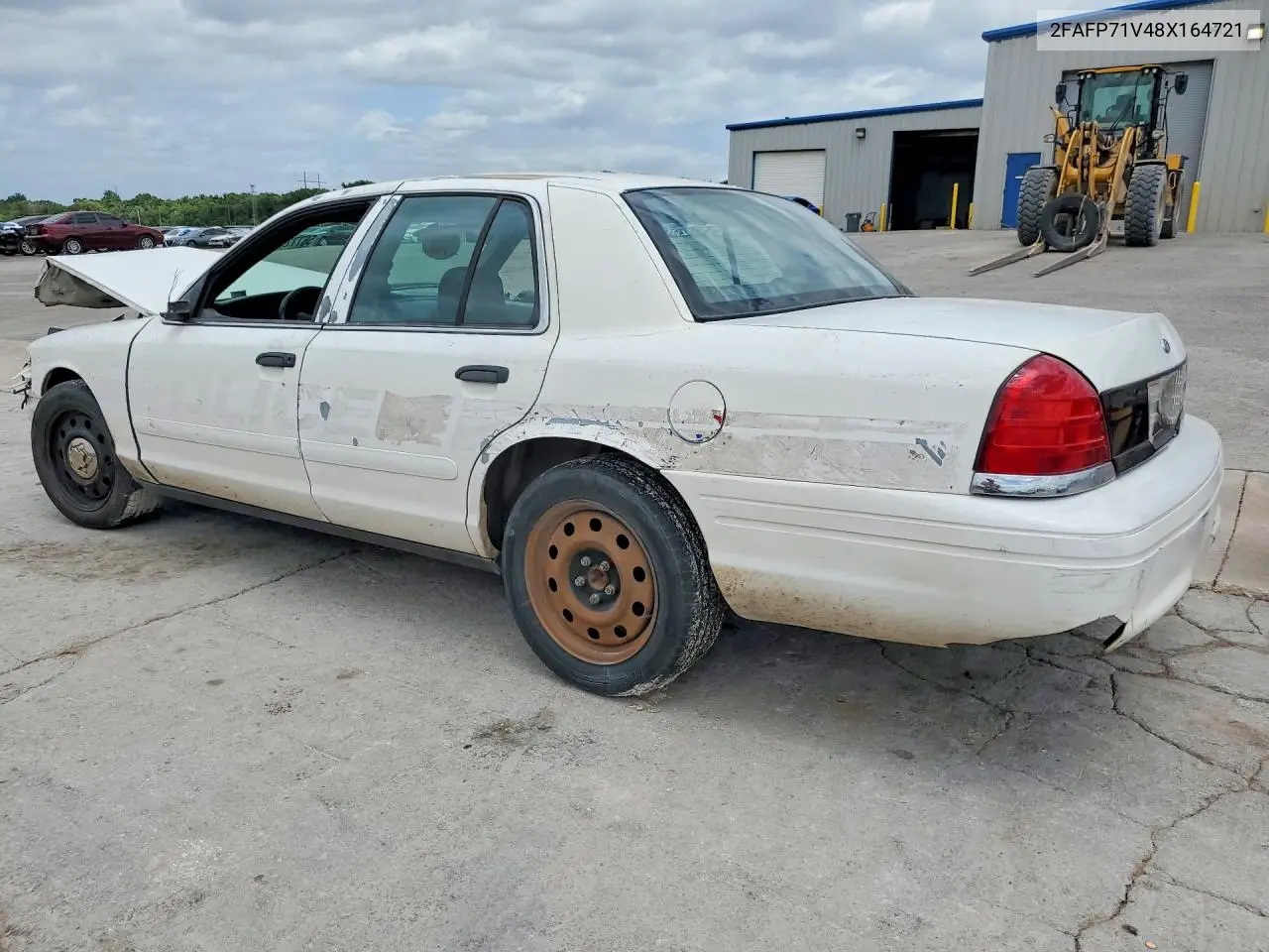 2008 Ford Crown Victoria Police Interceptor VIN: 2FAFP71V48X164721 Lot: 56772946