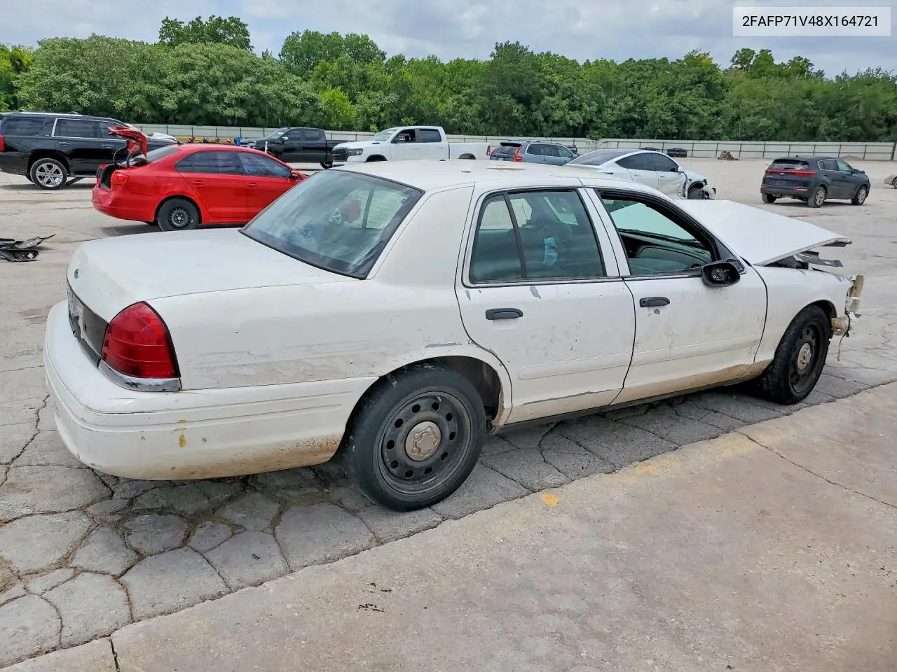 2008 Ford Crown Victoria Police Interceptor VIN: 2FAFP71V48X164721 Lot: 56772946